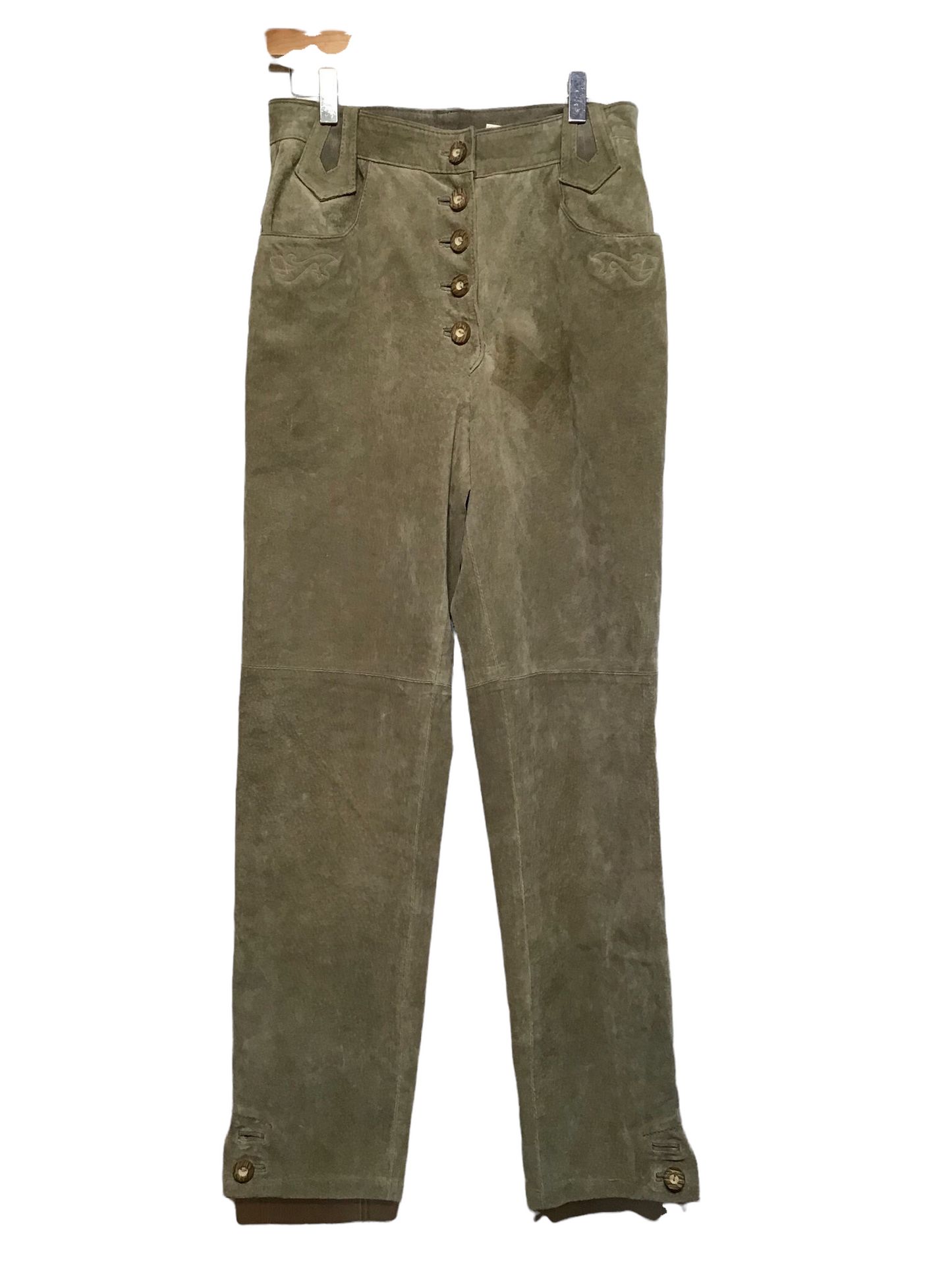 Suede Button Up Trousers (29”)