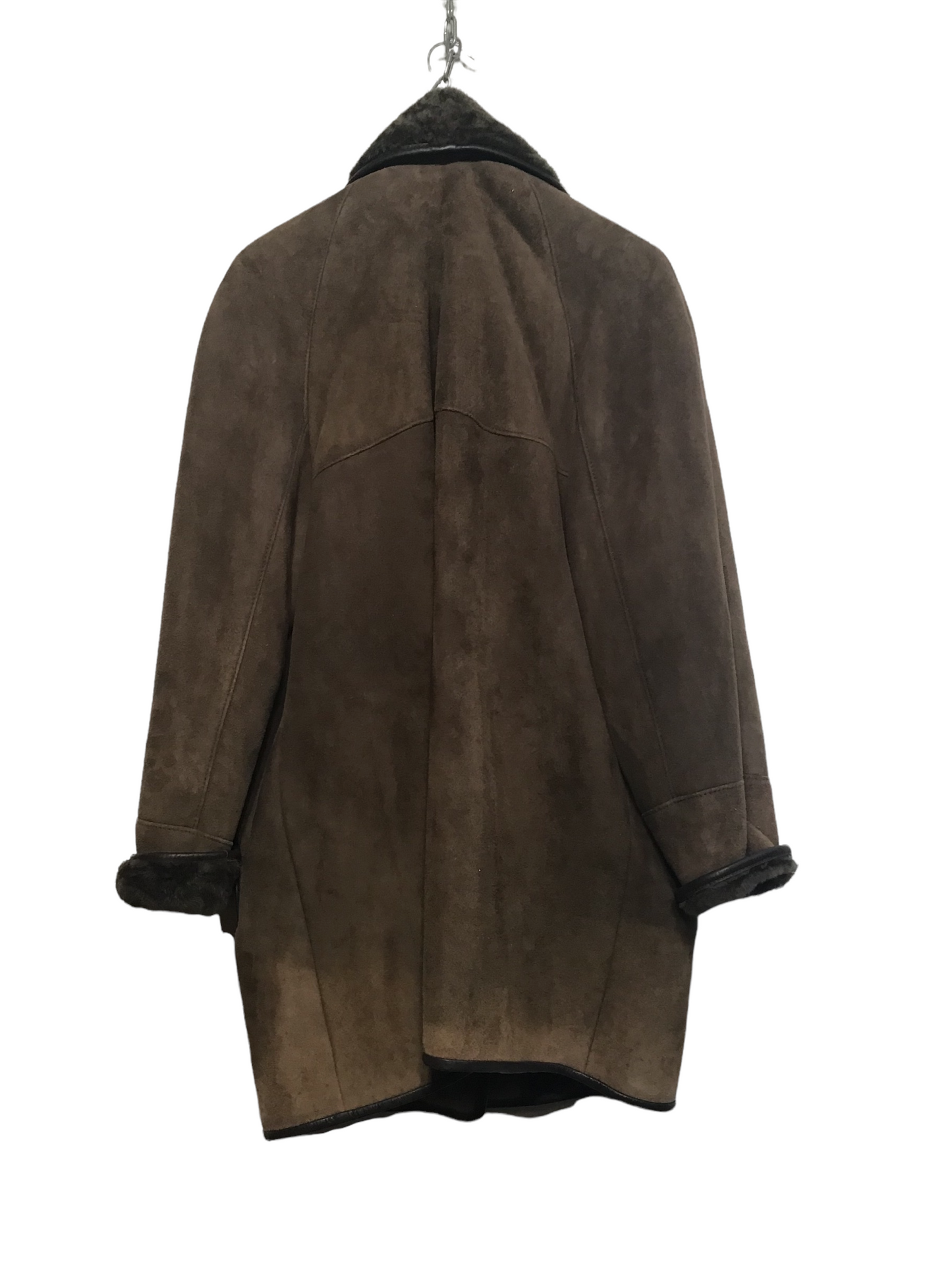 Brown Shearling Long Jacket (Size L)