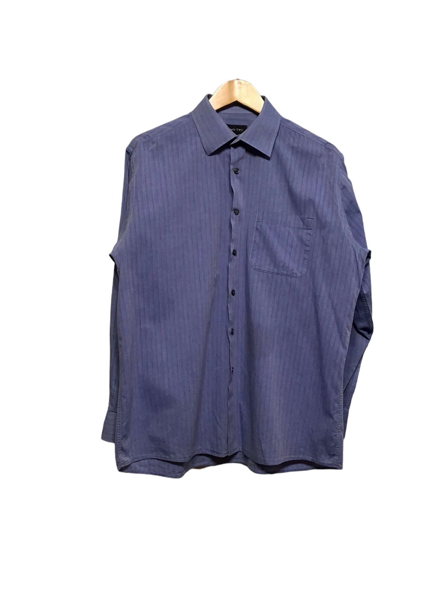 Blue Pinstripe Shirt (Size L)