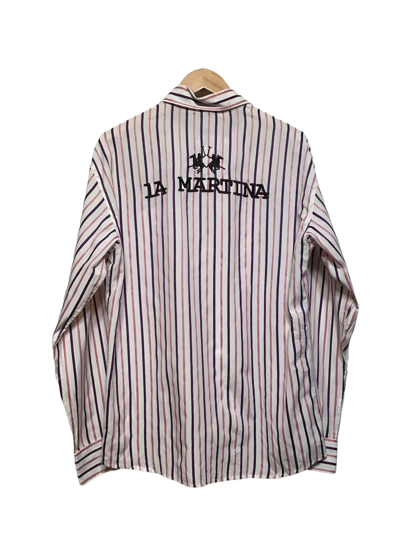 La Martina Pinstriped Shirt (Size L)