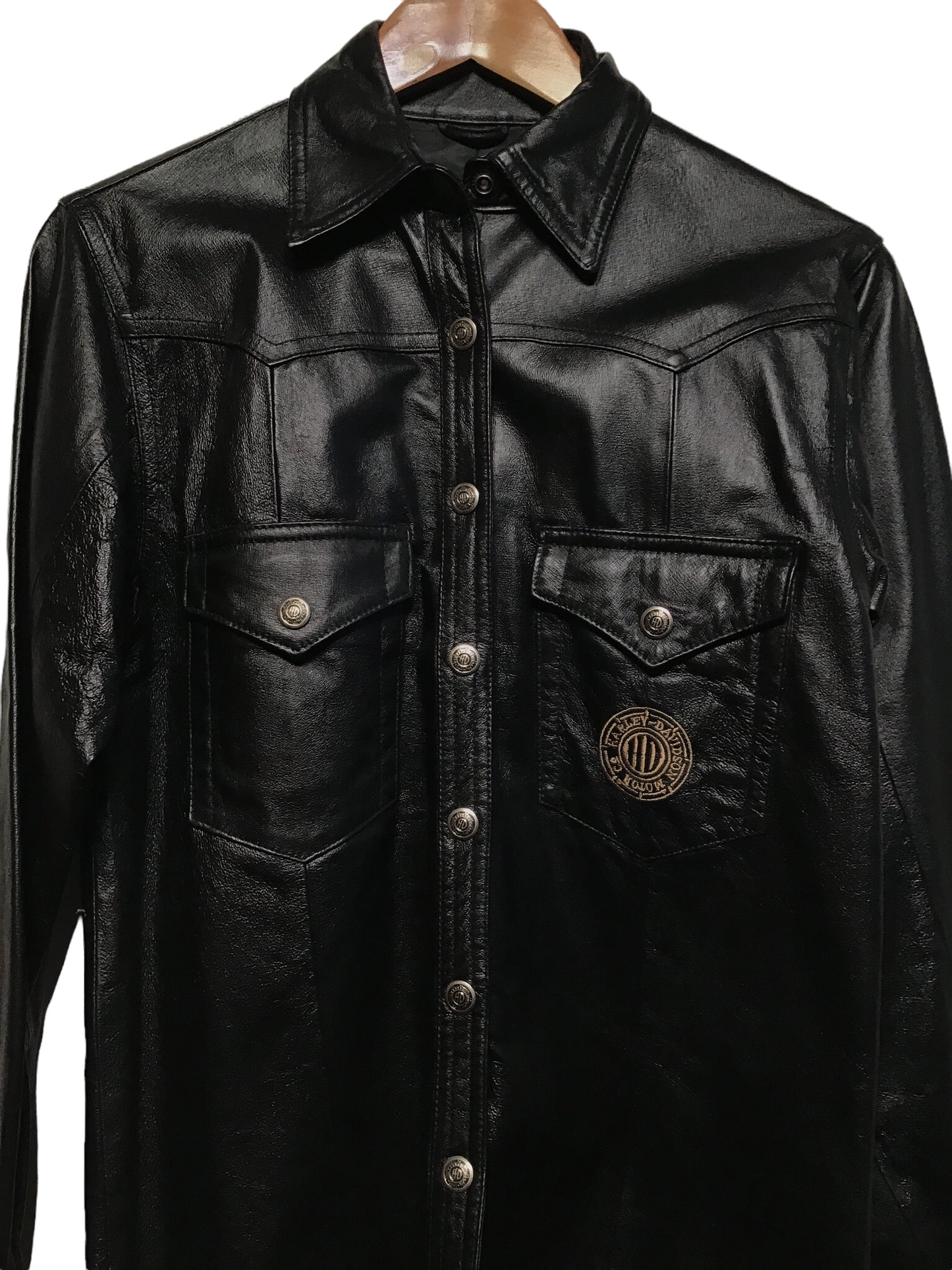 Harley Davidson Leather Shirt Jacket (Women’s Size S)