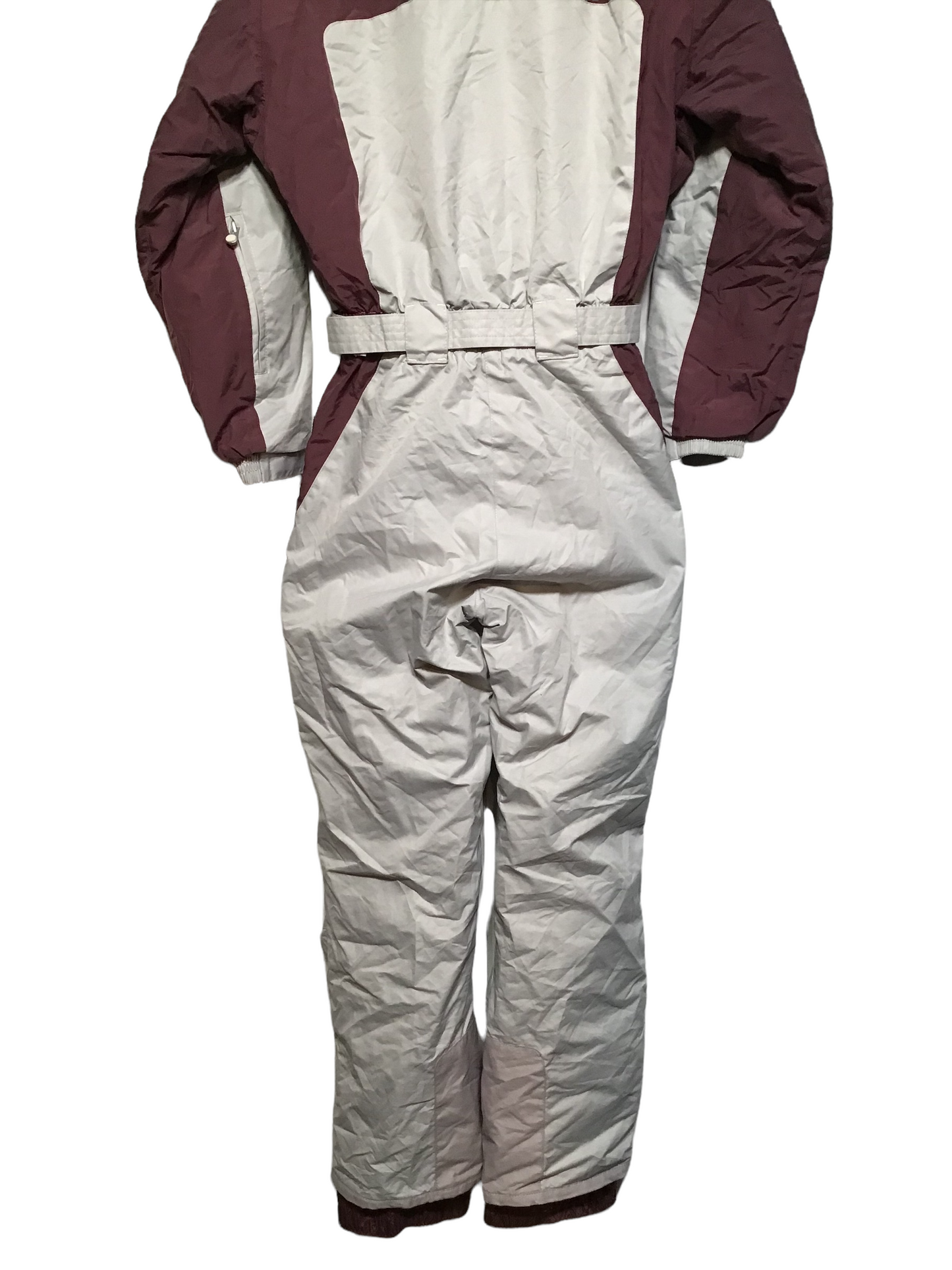 Quechua Silver And Burgundy Ski Suit (Size XS)