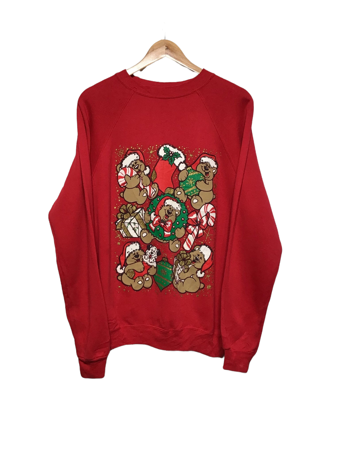 Bears And Candy Christmas Sweatshirt (Size XL)